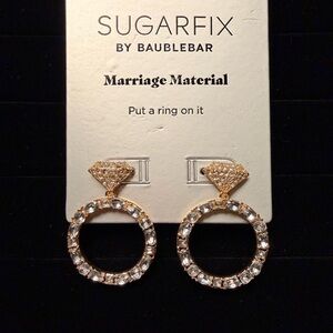 Earrings Gold Tone/Dazzled SUGARFIX by BAUBLBAR wedding-bride-marriage accessory